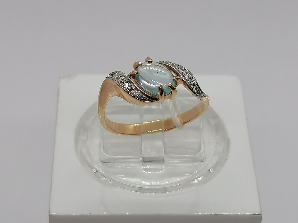 КОЛКМИ585 КОЛЬЦО С КАМНЯМИ (Au 585)