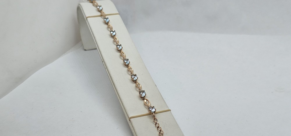 Б585 БРАСЛЕТ С КАМНЯМИ (Au 585)