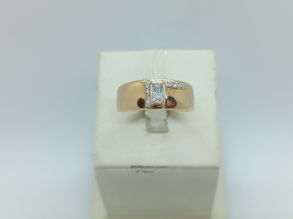 КОЛЬЦО С КАМНЯМИ (Au 585)