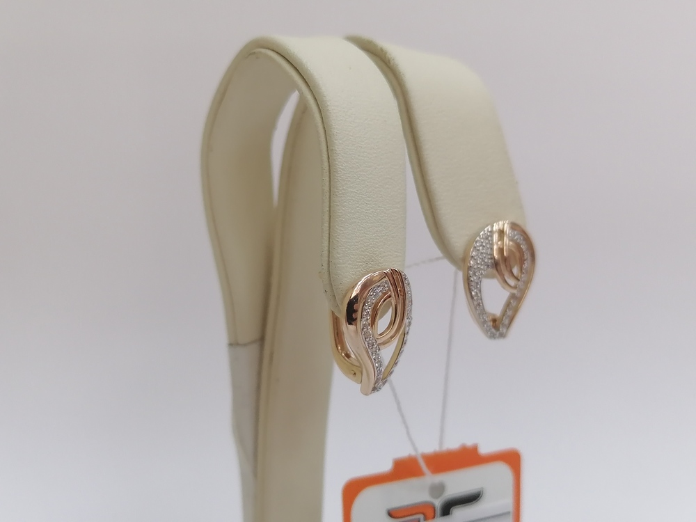 СКМИ585 СЕРЬГИ С КАМНЯМИ (Au 585)