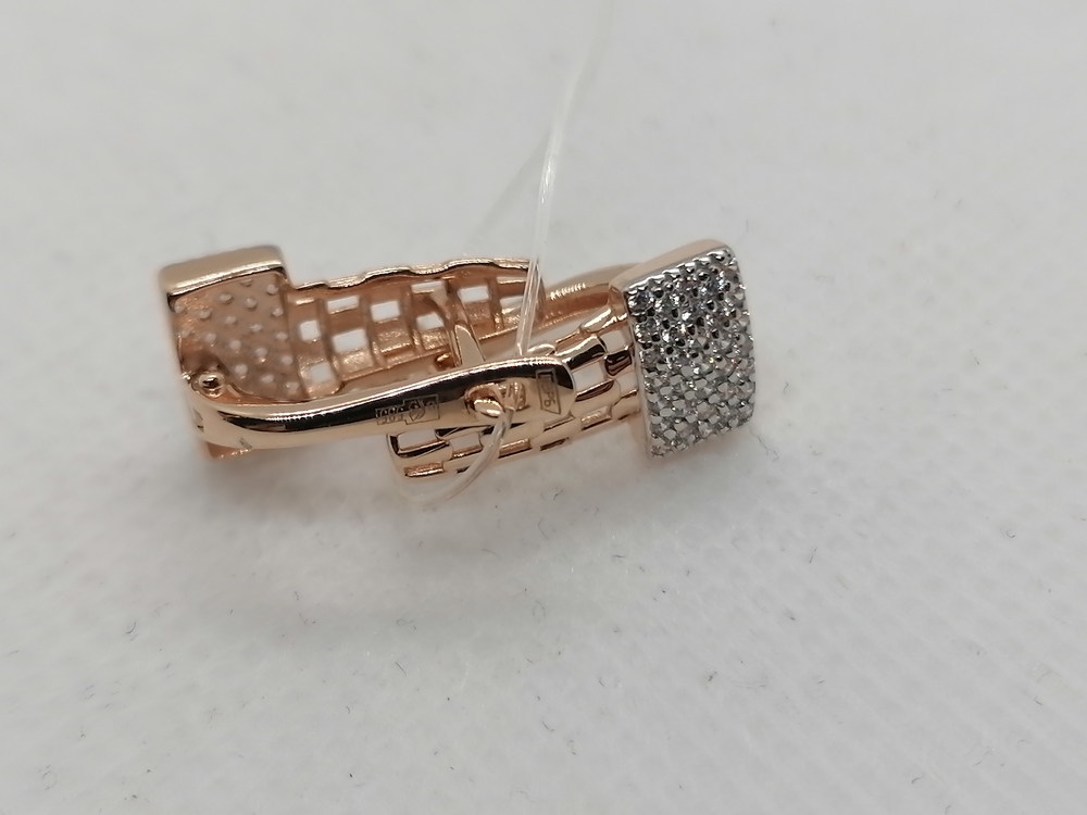 с4297 СЕРЬГИ С КАМНЯМИ (Au 585)
