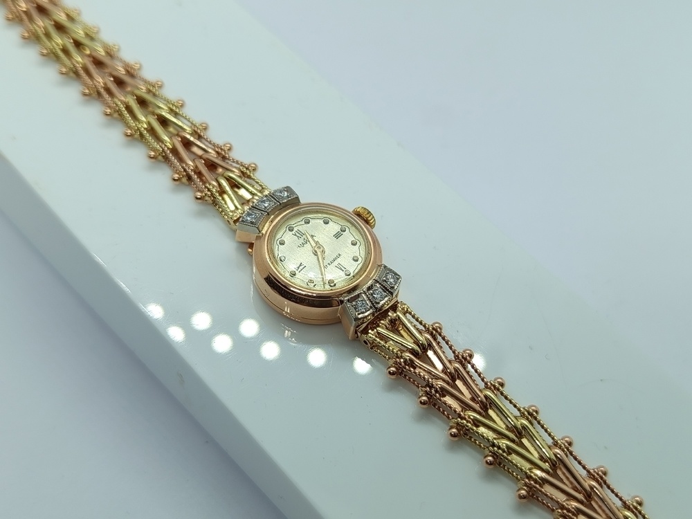 ЧАСЫ БРИЛЛИАНТ Au 585