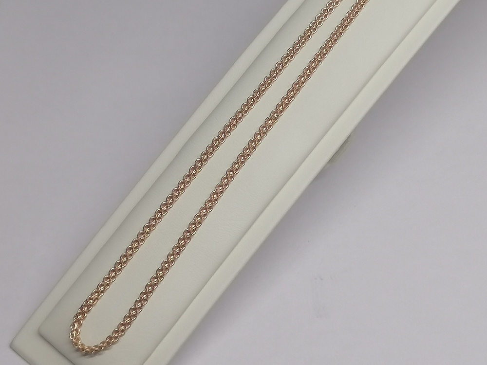 ЦЕПЬ ПУСТОТЕЛАЯ Бисмарк машинный (Au 585)