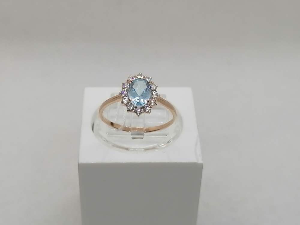 КОЛКМИ585 КОЛЬЦО С КАМНЯМИ (Au 585)