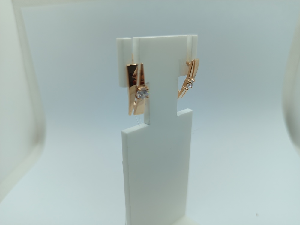 СЕРЬГИ С КАМНЕМ (Au 585)