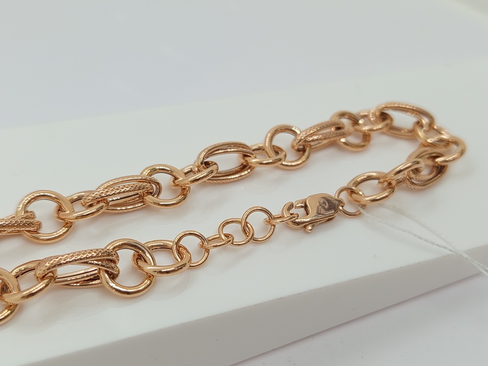 Т-16006 БРАСЛЕТ ФАНТАЗИЯ без камня (Au 585)