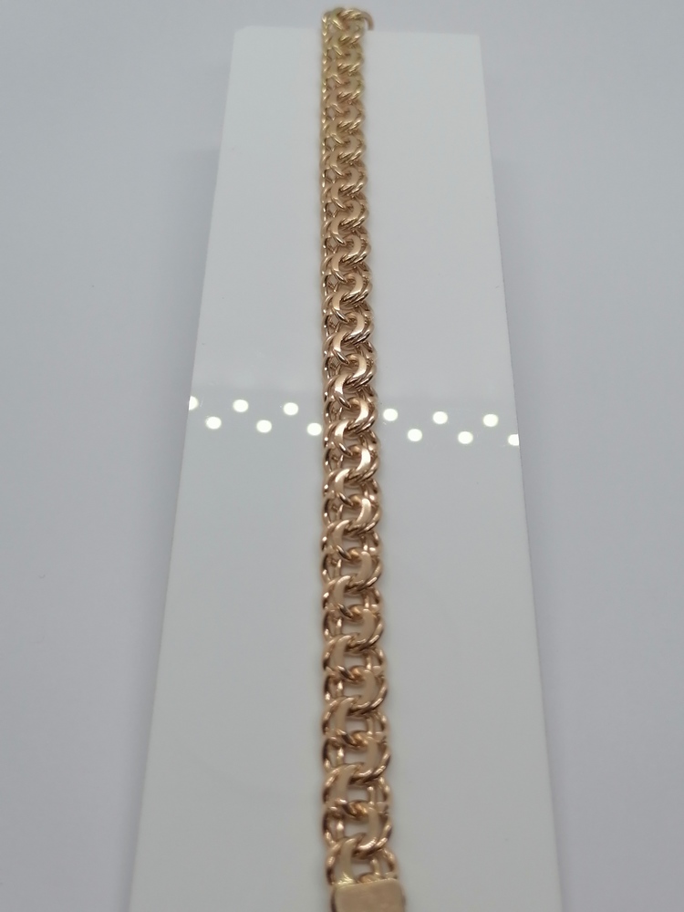 БЛБ585 БРАСЛЕТ ПОЛНОВЕСНЫЙ Бисмарк (Au 585)