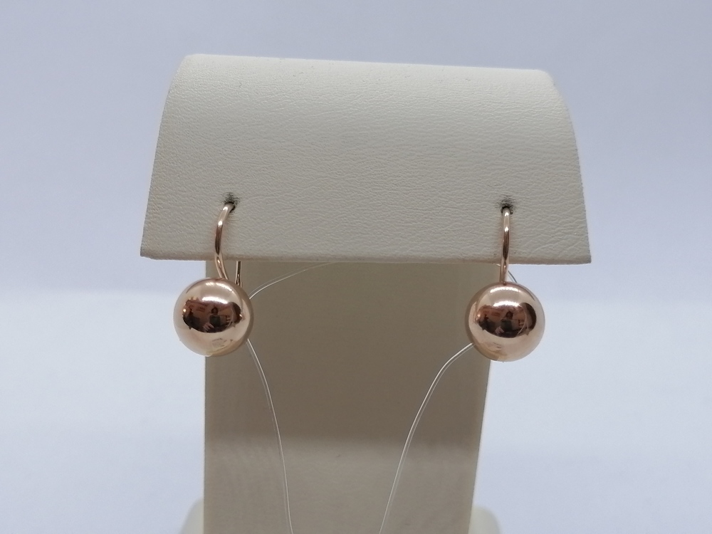 СЕРЬГИ ПЕТЕЛЬКА без камня (Au 585)