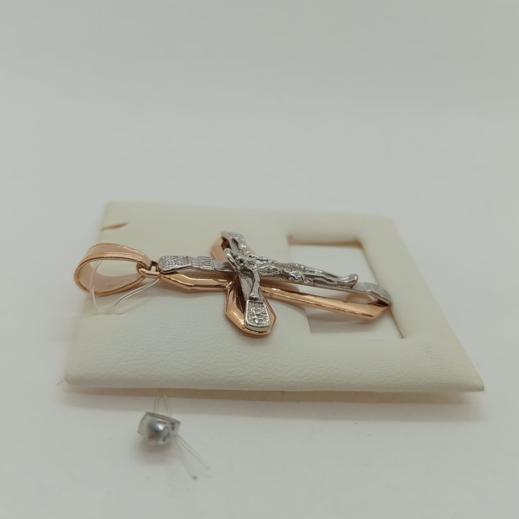 ПОДВЕСКА КРЕСТ без камня (Au 585)