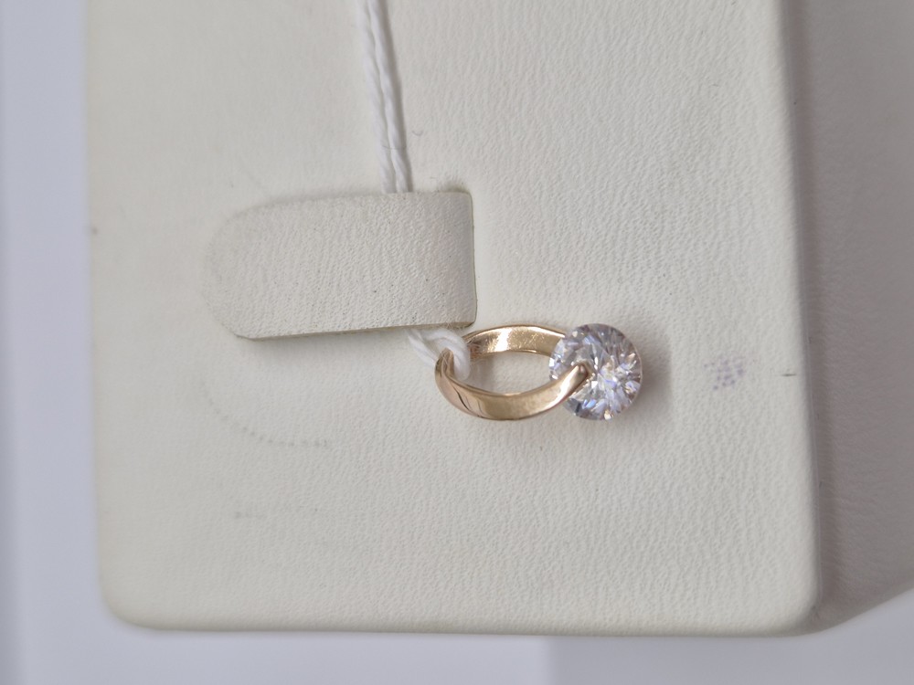 ПОДКМ585 ПОДВЕСКА С КАМНЕМ (Au 585)