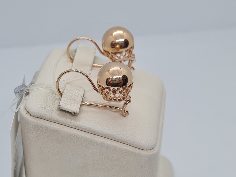 СЕРЬГИ БЕЗ КАМНЯ (Au 585)