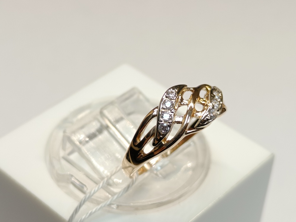 КОЛКМИ585 КОЛЬЦО С КАМНЯМИ (Au 585)