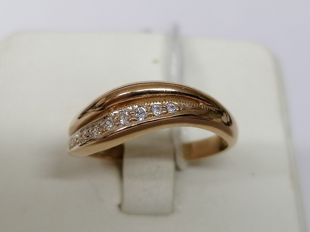 КОЛКМИ585 КОЛЬЦО С КАМНЯМИ (Au 585)