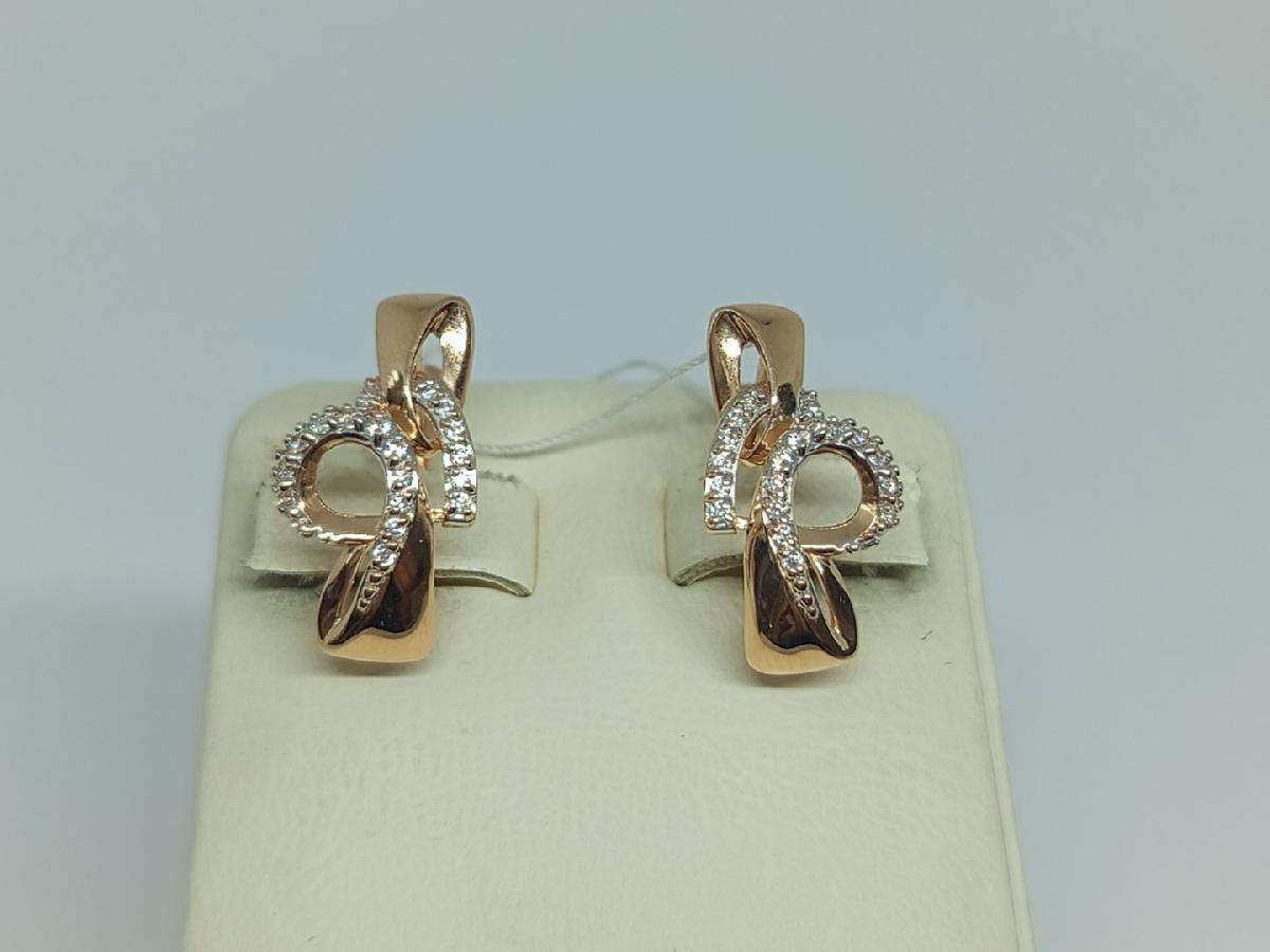 СЕРЬГИ С КАМНЯМИ (Au 585)