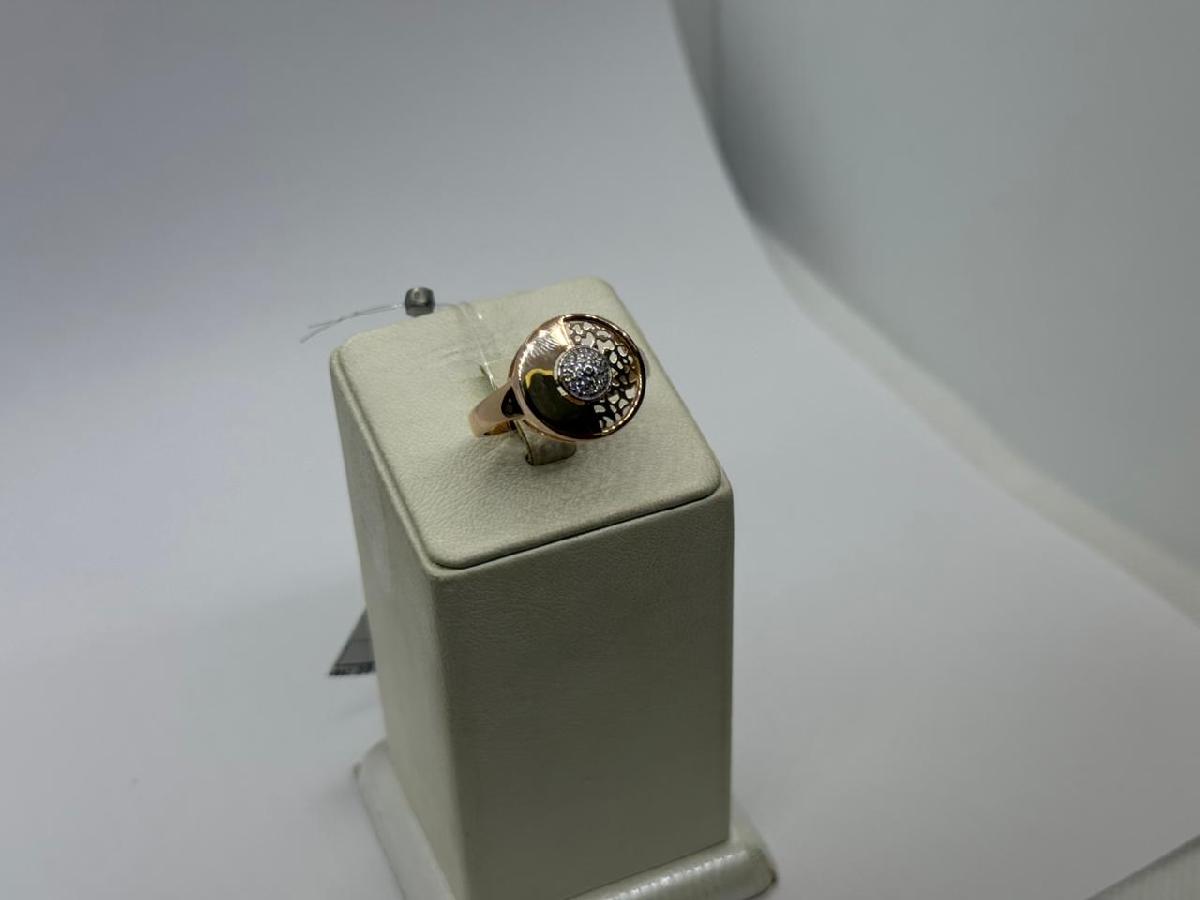 КОЛЬЦО С КАМНЯМИ (Au 585)