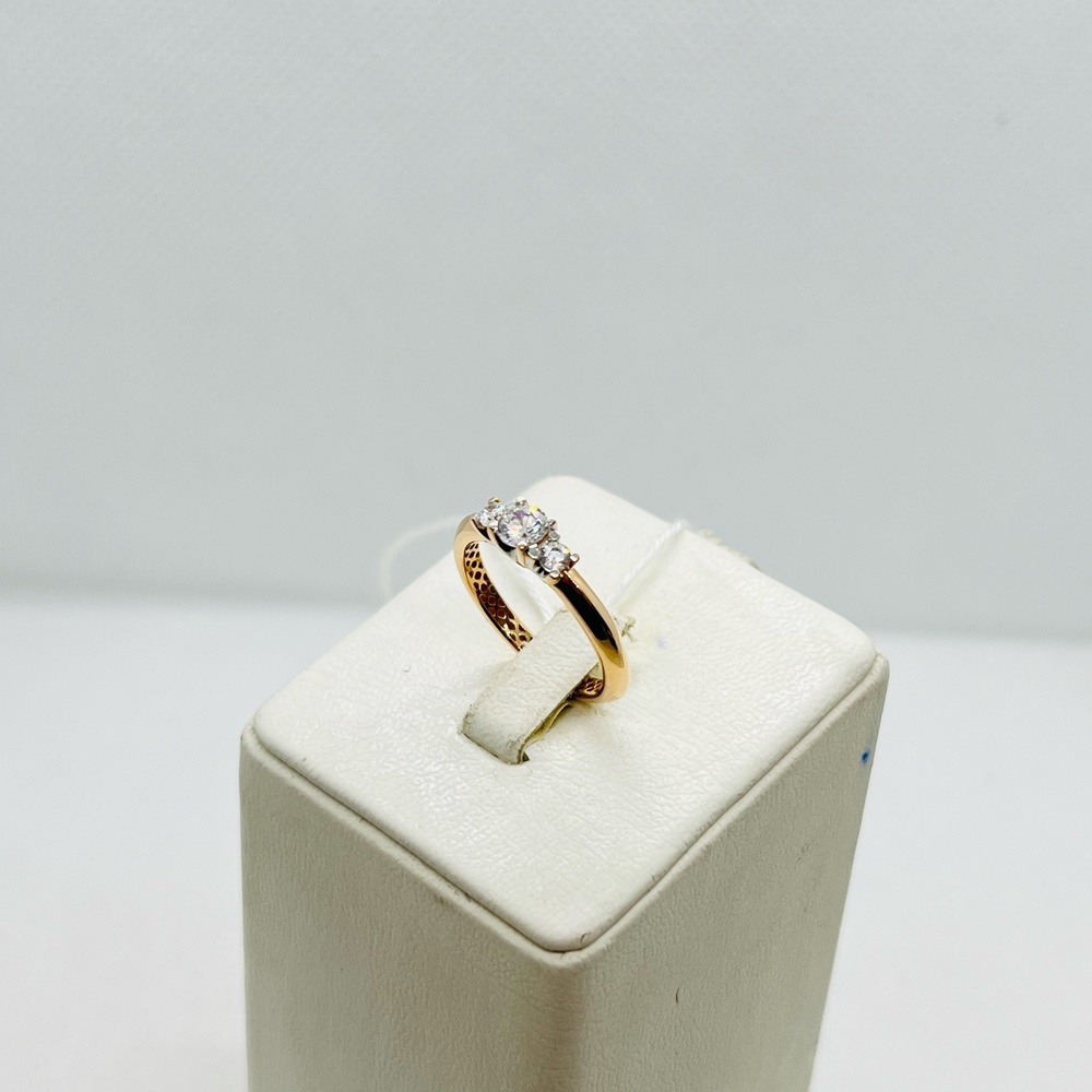 КОЛЬЦО С КАМНЯМИ (Au 585)