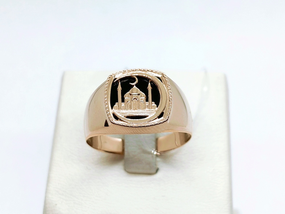 ПЕЧАТКА С КАМНЕМ (Au 585)