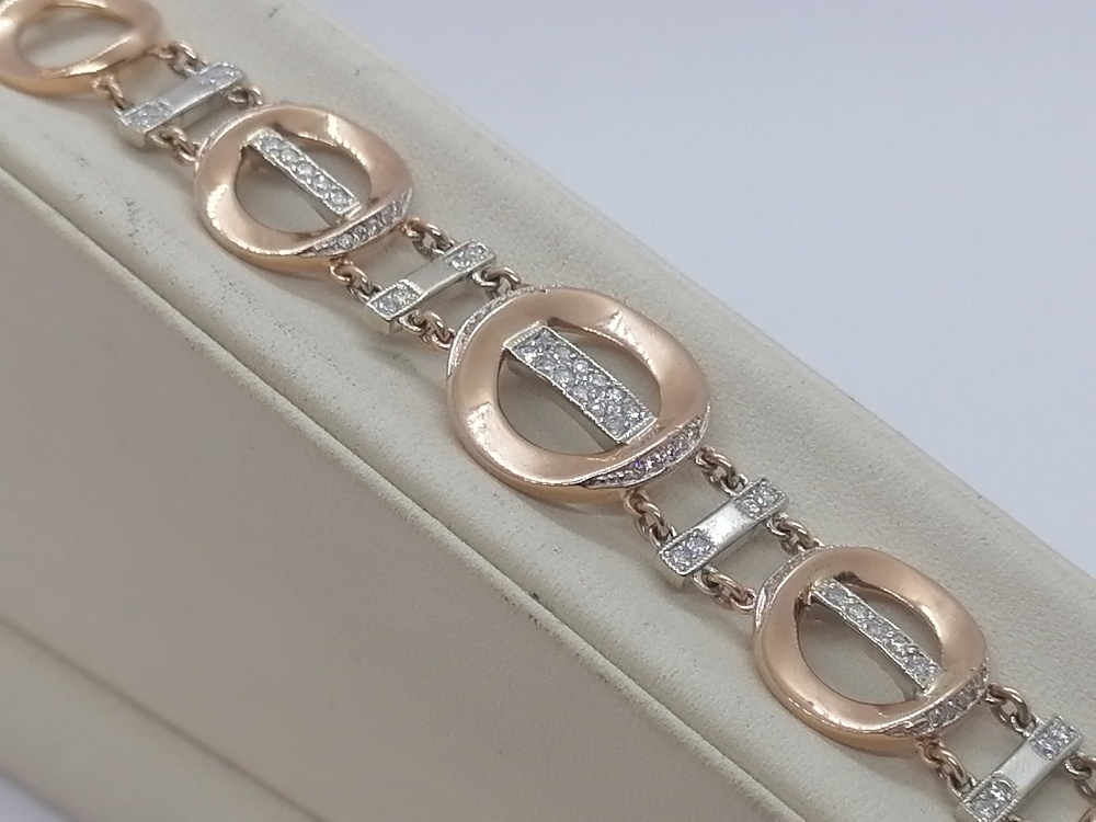 БРАСЛЕТ БРИЛЛИАНТ Au 585