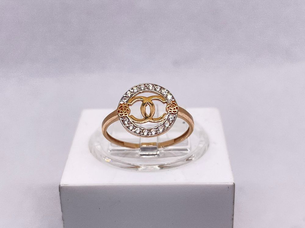 КОЛЬЦО С КАМНЯМИ (Au 585)