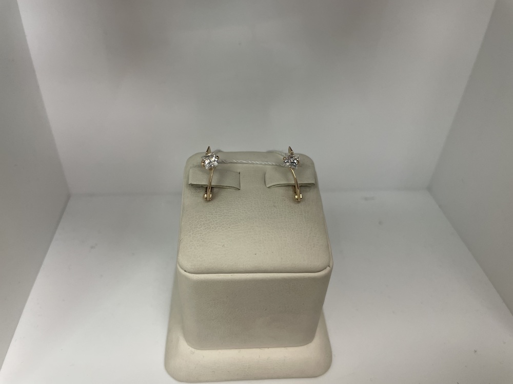 СЕРЬГИ С КАМНЕМ (Au 585)