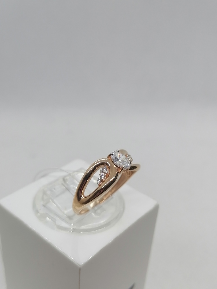 КОЛЬЦО С КАМНЯМИ (Au 585)