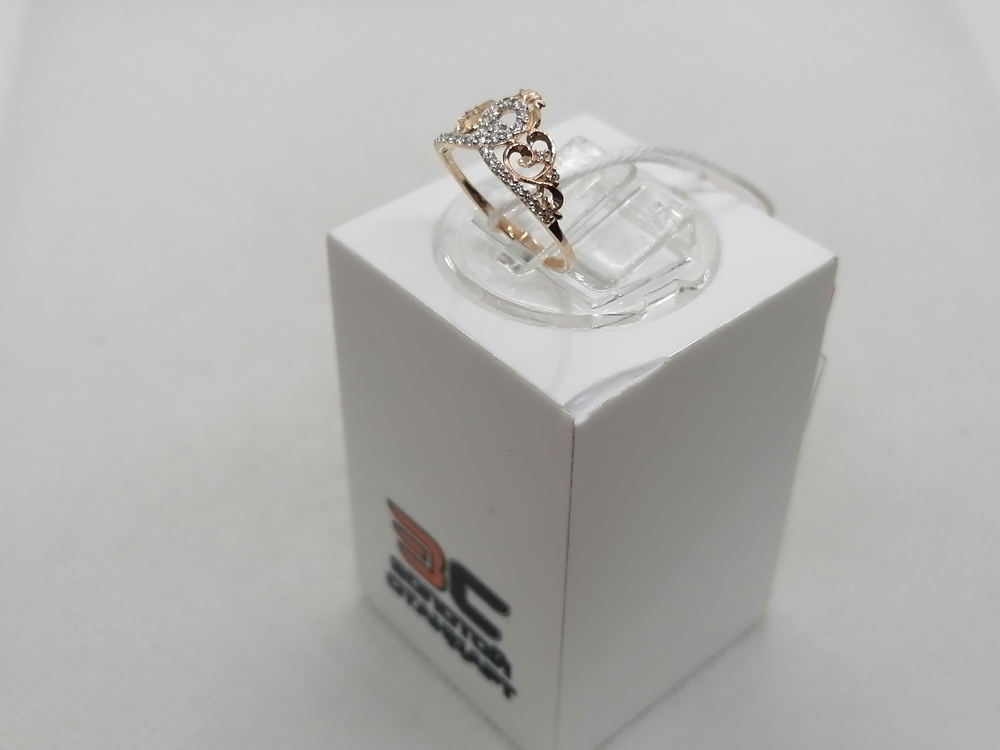 КОЛКМИ585 КОЛЬЦО С КАМНЯМИ (Au 585)