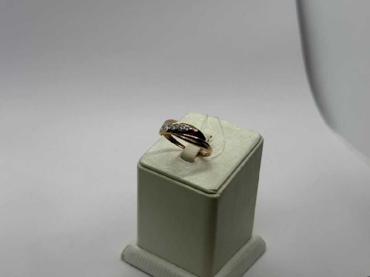 КОЛЬЦО С КАМНЯМИ (Au 585)