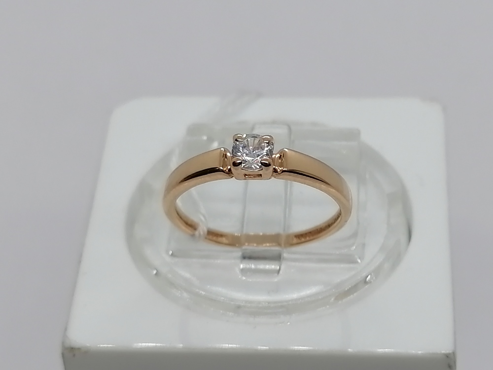 КОЛКМ585 КОЛЬЦО С КАМНЕМ (Au 585)