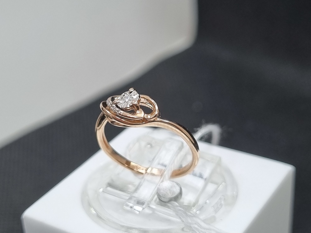 КОЛЬЦО БРИЛЛИАНТ Au 585