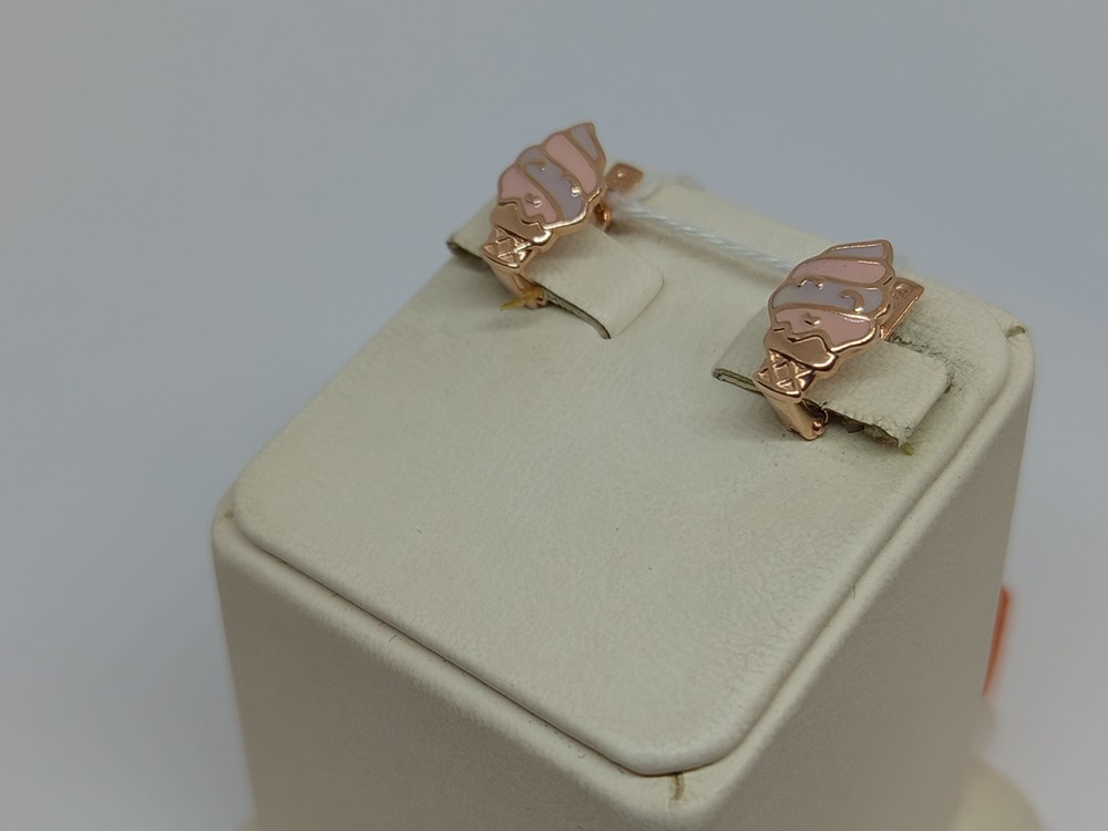 СКМИ585 СЕРЬГИ С КАМНЯМИ (Au 585)