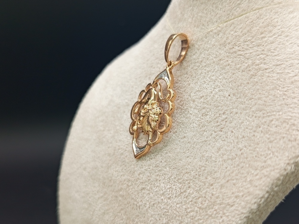 ПОДВЕСКА ЗНАК ЗОДИАКА ЛЕВ (Au 585)