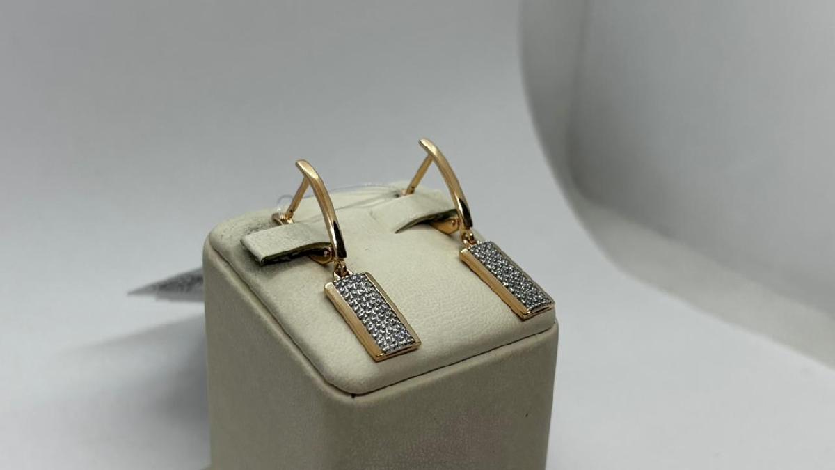 СЕРЬГИ С КАМНЯМИ (Au 585)