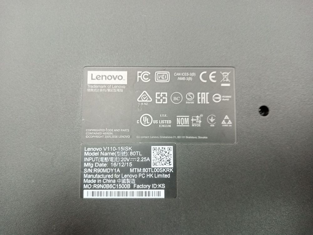 Ноутбук Lenovo 1; Core i3-6006U, Intel HD Graphics 520, 4 Гб, Нет, 1 Tb