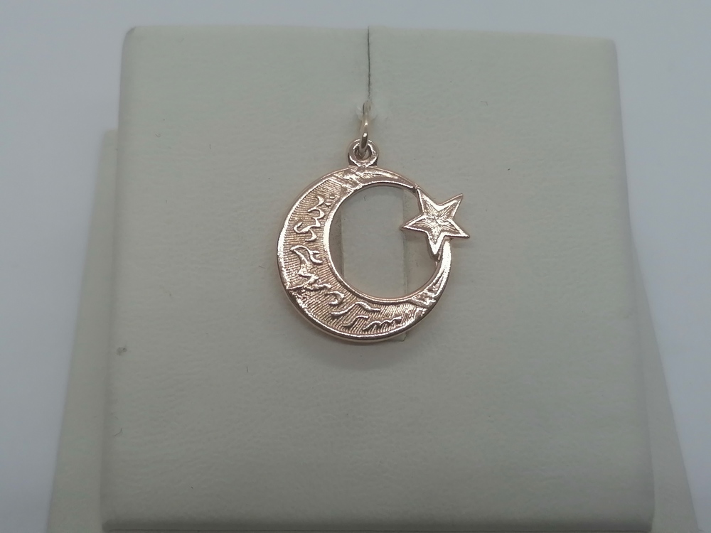 ПОДПБК585 ПОДВЕСКА ПОЛУМЕСЯЦ БЕЗ КАМНЯ (Au 585)