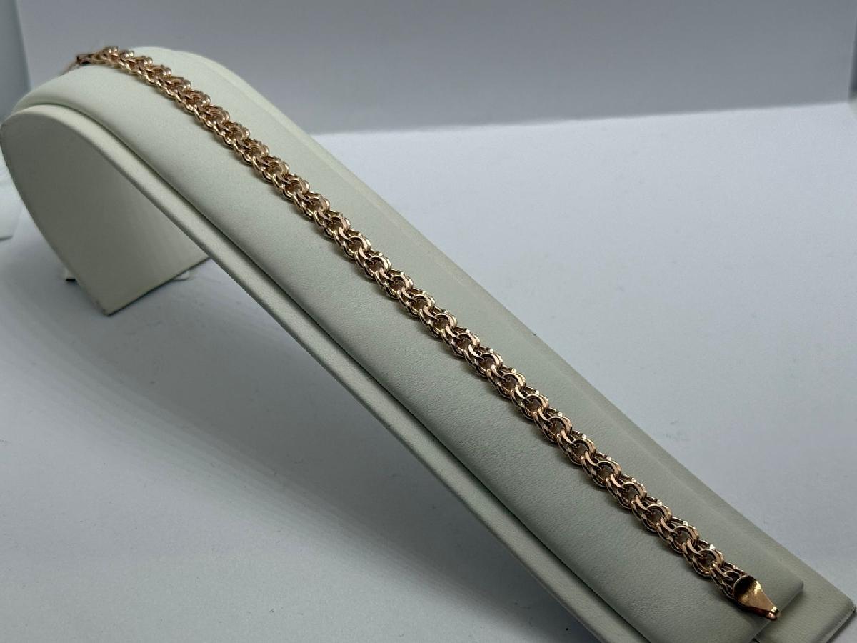 670009025 БРАСЛЕТ ПУСТОТЕЛЫЙ Бисмарк (Au 585)