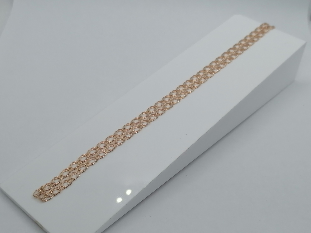 ЦПР2585 ЦЕПЬ ПУСТОТЕЛАЯ Ромб двойной (Au 585)