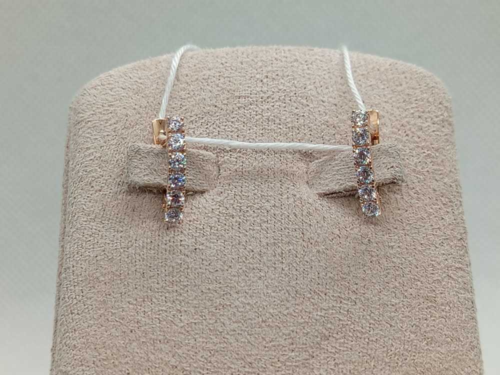 СКМИ585 СЕРЬГИ С КАМНЯМИ (Au 585)