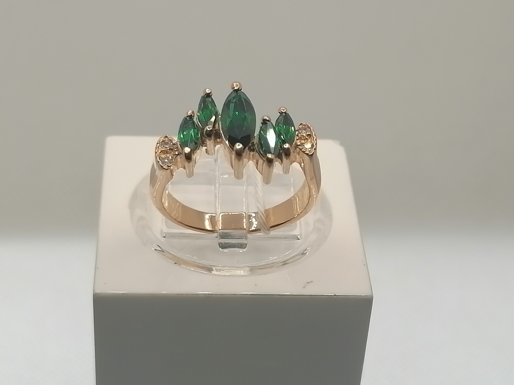 КОЛКМИ585 КОЛЬЦО С КАМНЯМИ (Au 585)