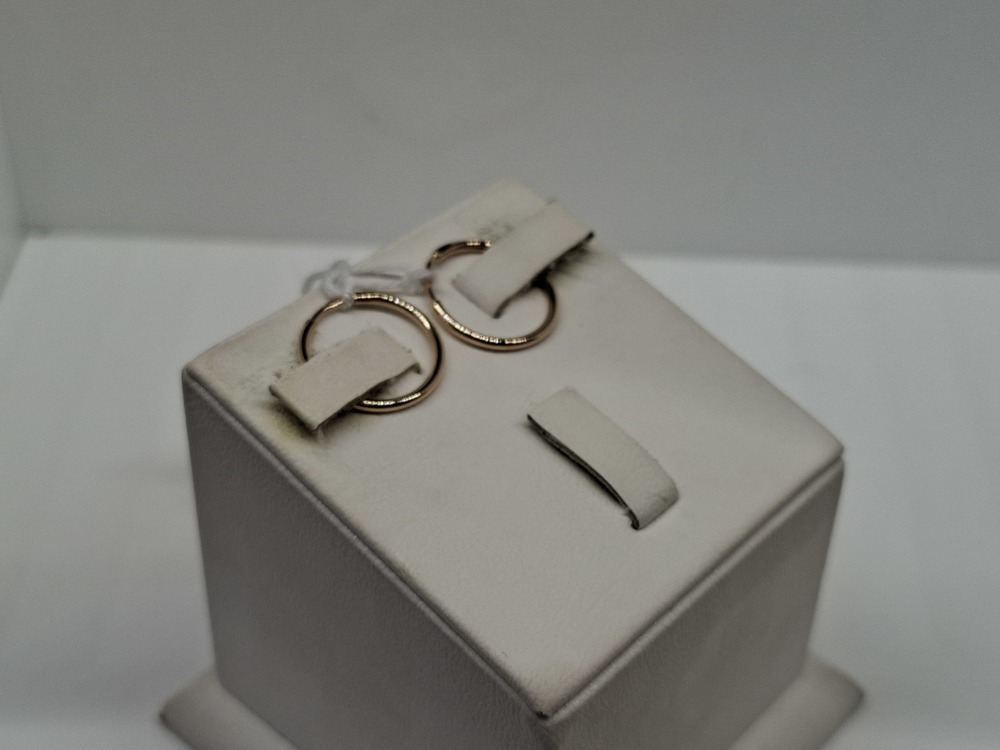 СКОН585 СЕРЬГИ КОНГО (Au 585)