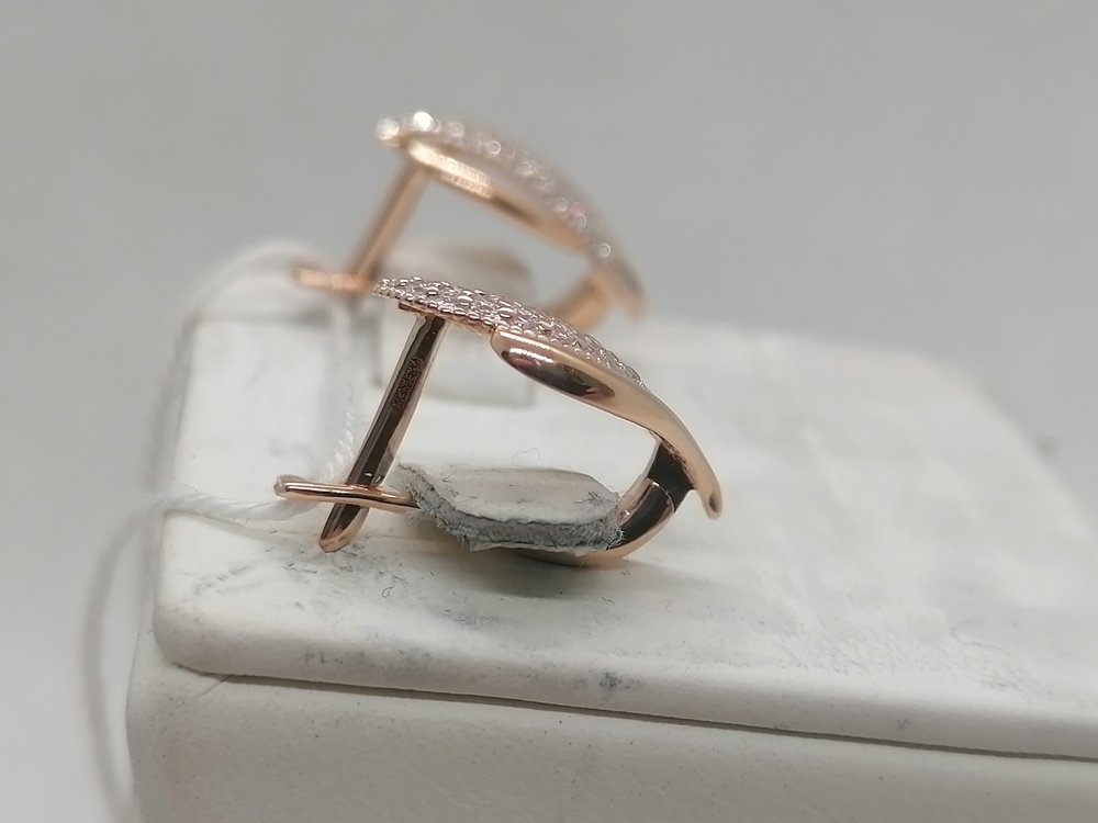 СКМИ585 СЕРЬГИ С КАМНЯМИ (Au 585)