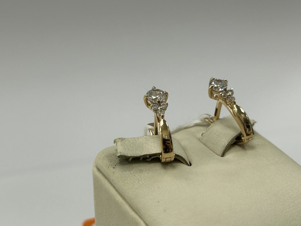 СКМИ585 СЕРЬГИ С КАМНЯМИ (Au 585)