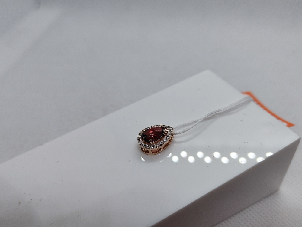 ПОДКМИ585 ПОДВЕСКА С КАМНЯМИ (Au 585)