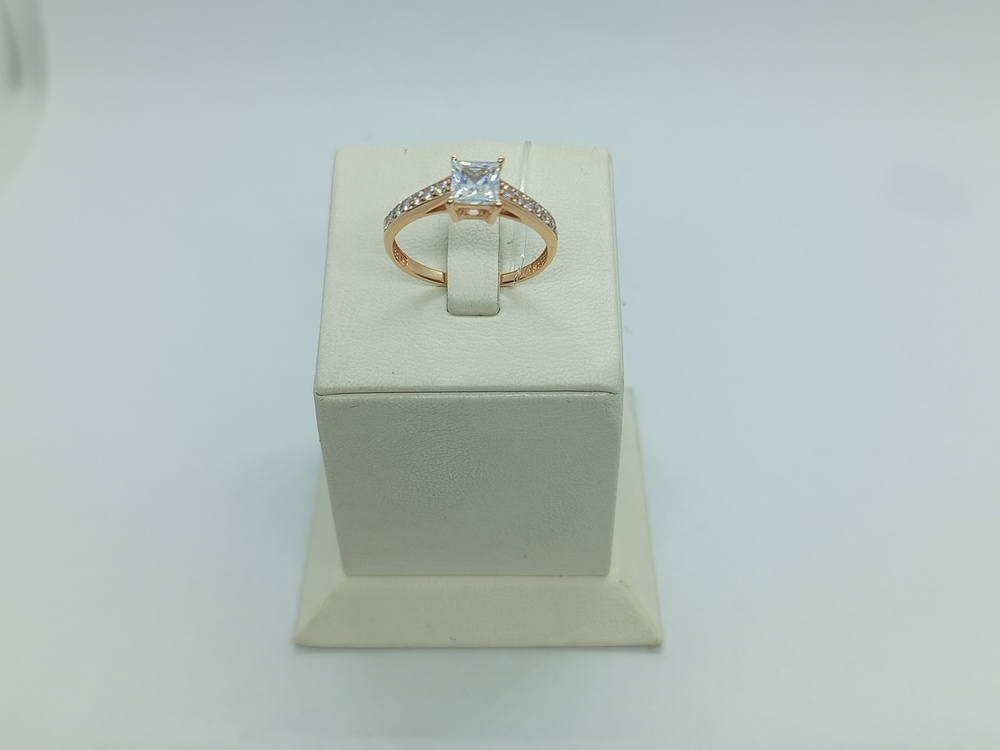 КОЛЬЦО С КАМНЯМИ (Au 585)