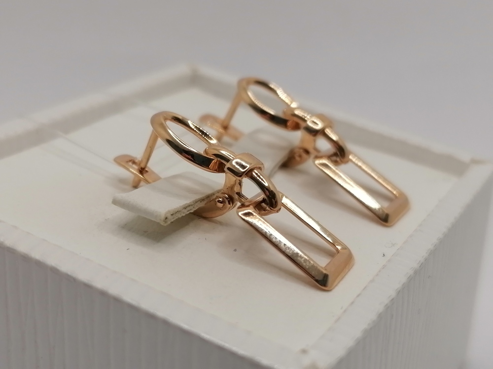 СЕРЬГИ БЕЗ КАМНЯ (Au 585)