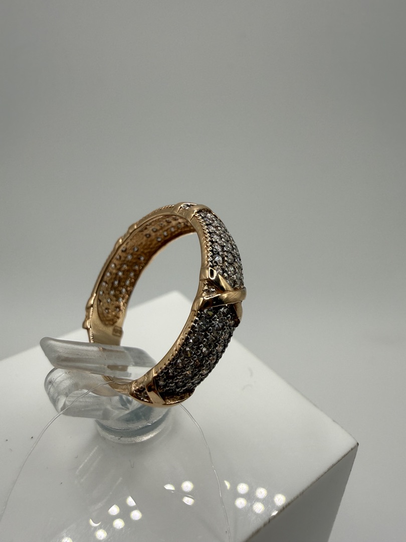 КОЛЬЦО С КАМНЯМИ (Au 585)