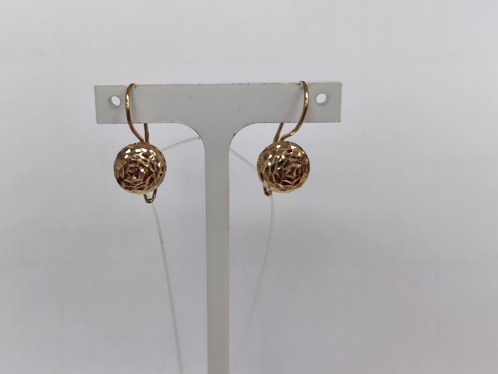 СЕРЬГИ БЕЗ КАМНЯ (Au 585)