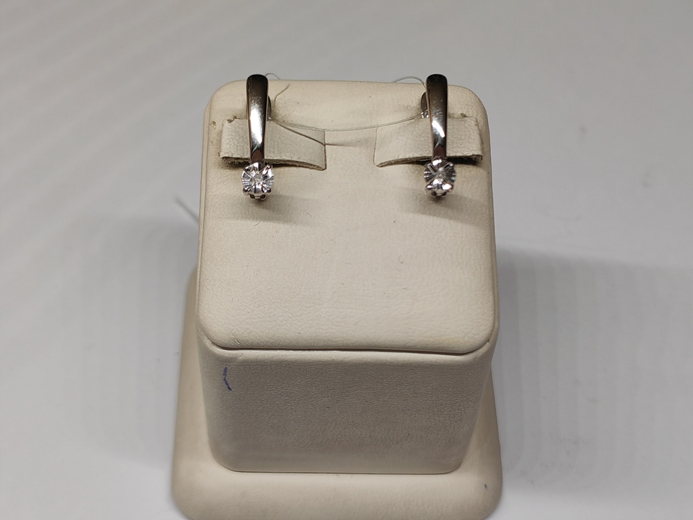 СЕРЬГИ БРИЛЛИАНТ (Ag 925)