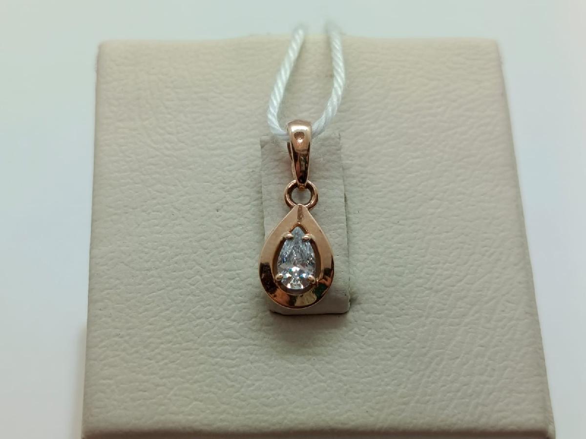 ПОДКМ585 ПОДВЕСКА С КАМНЕМ (Au 585)