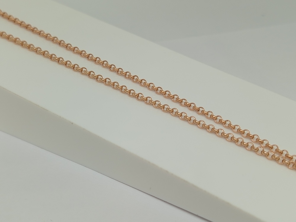 8080280П-55 ЦЕПЬ ПУСТОТЕЛАЯ Шопард(бельцер) (Au 585)