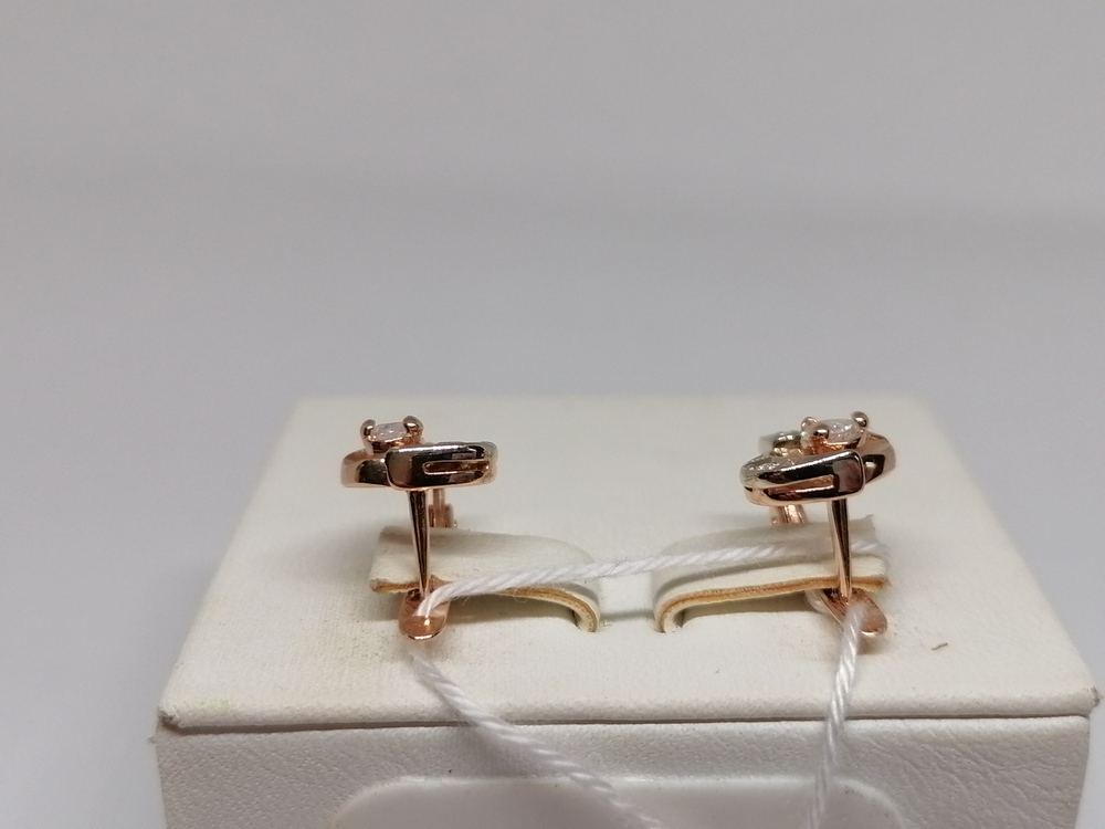 СКМИ585 СЕРЬГИ С КАМНЯМИ (Au 585)